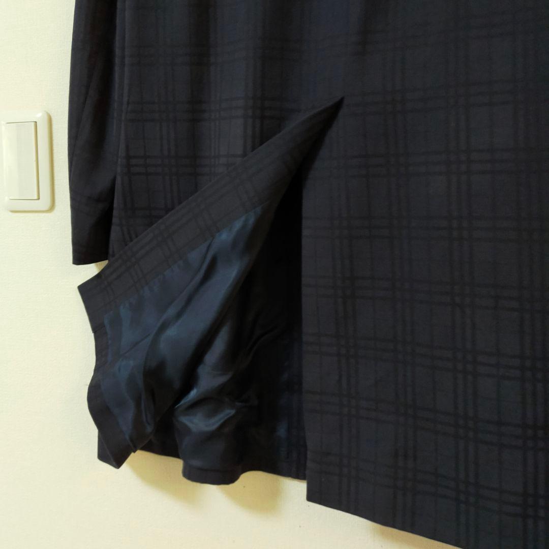 美品　英国製　BURBERRY 　チェック柄　ロングステンカラーコート