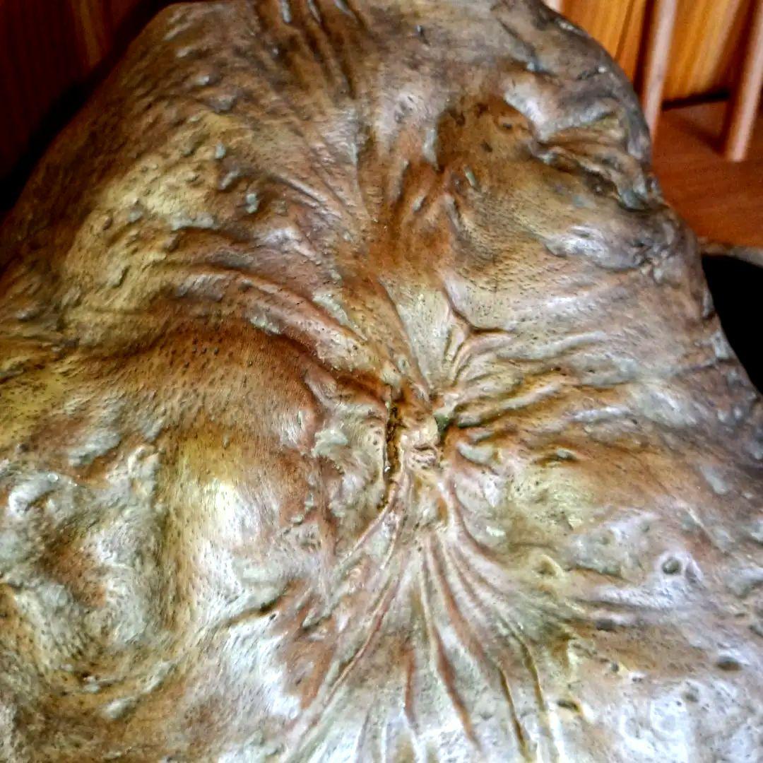 天然木　コブ置物 　飾り台付き