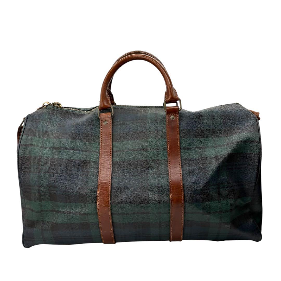 美品 ポロ ラルフローレン 2way ボストンバッグ グリーン 旅行 330A