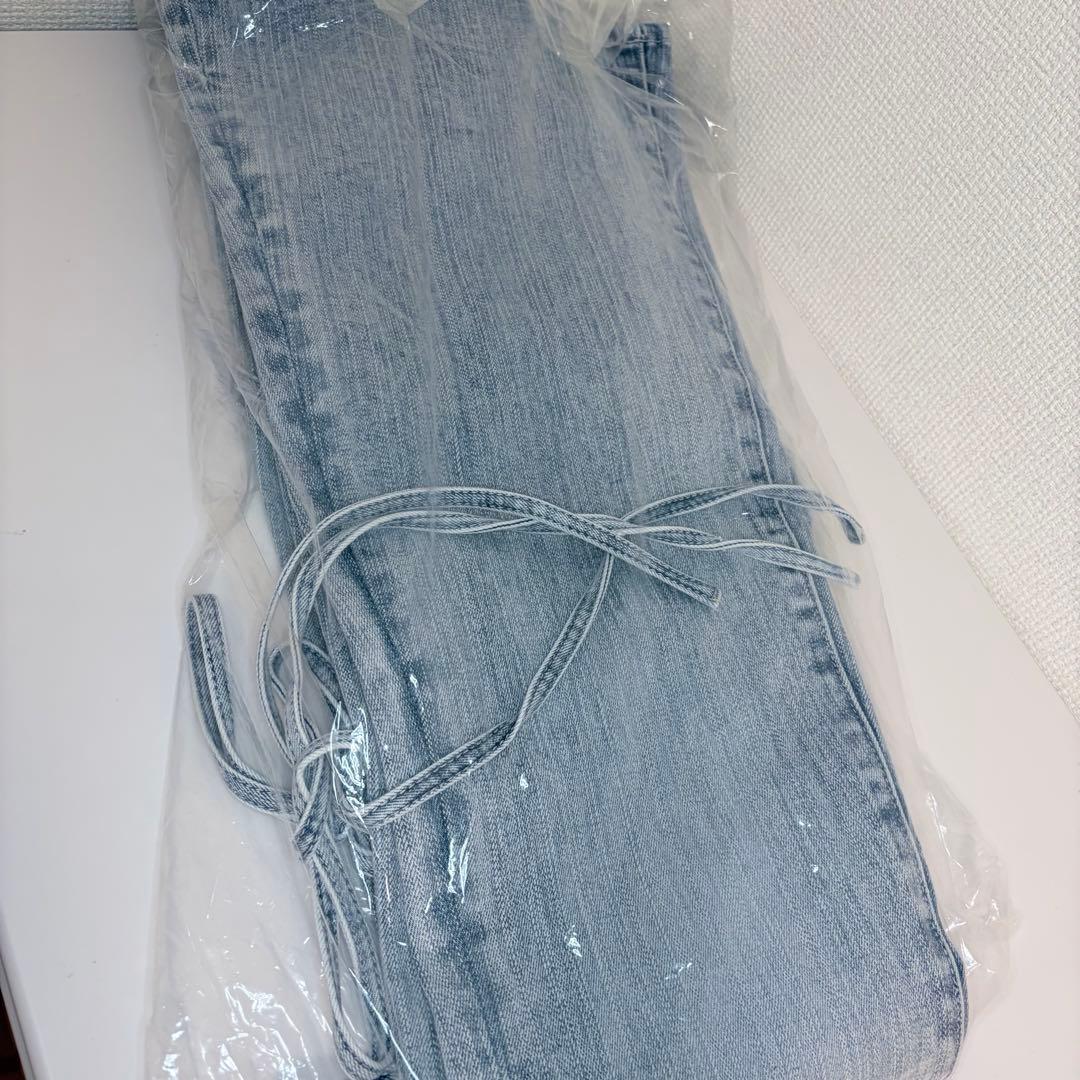 ♡ ダーリッチ ♡ ピコレースハイウエストフレアデニム Sサイズ アイスブルー