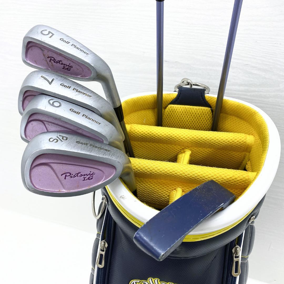 【格安‼】 ゴルフプランナー レディース ゴルフクラブ 初心者 セット 7本 L