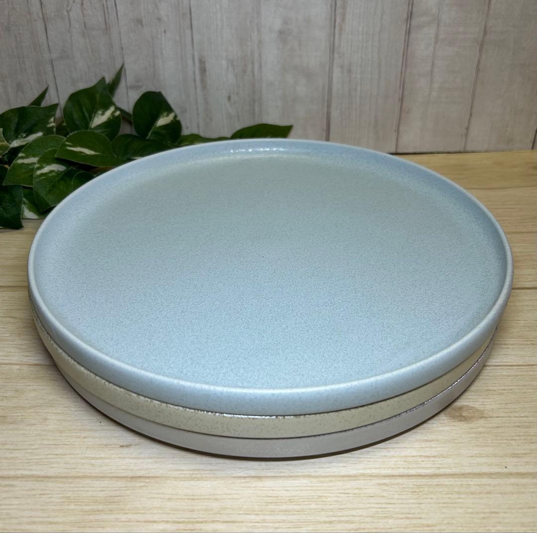 ラスター釉色変わり26cm浅口切立皿(3枚)