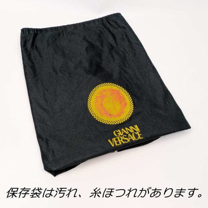 【美品】ジャンニヴェルサーチ ボストンバッグ ロゴ総柄 メデューサ ナイロン