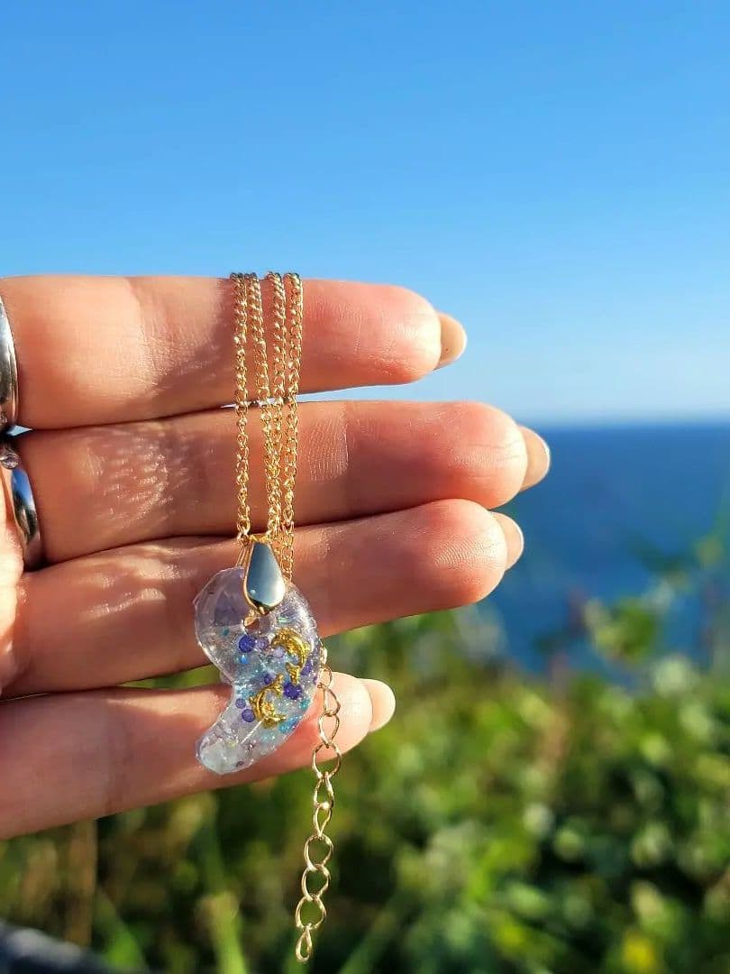 本日特別価格大巡礼★隕石★困難もを乗り越え輝く未来へ幸せの勾玉オルゴナイト