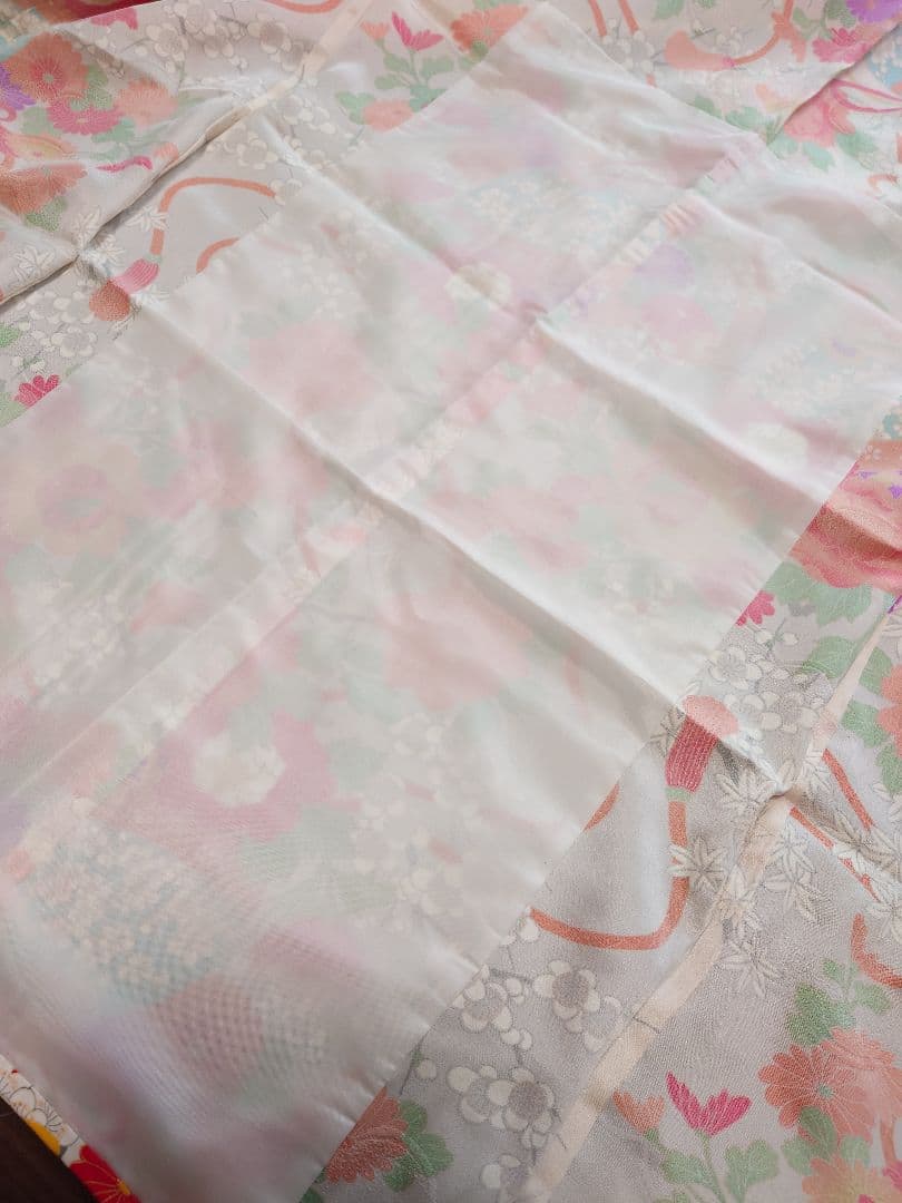 着物　女の子　5歳　7歳　七五三　単衣