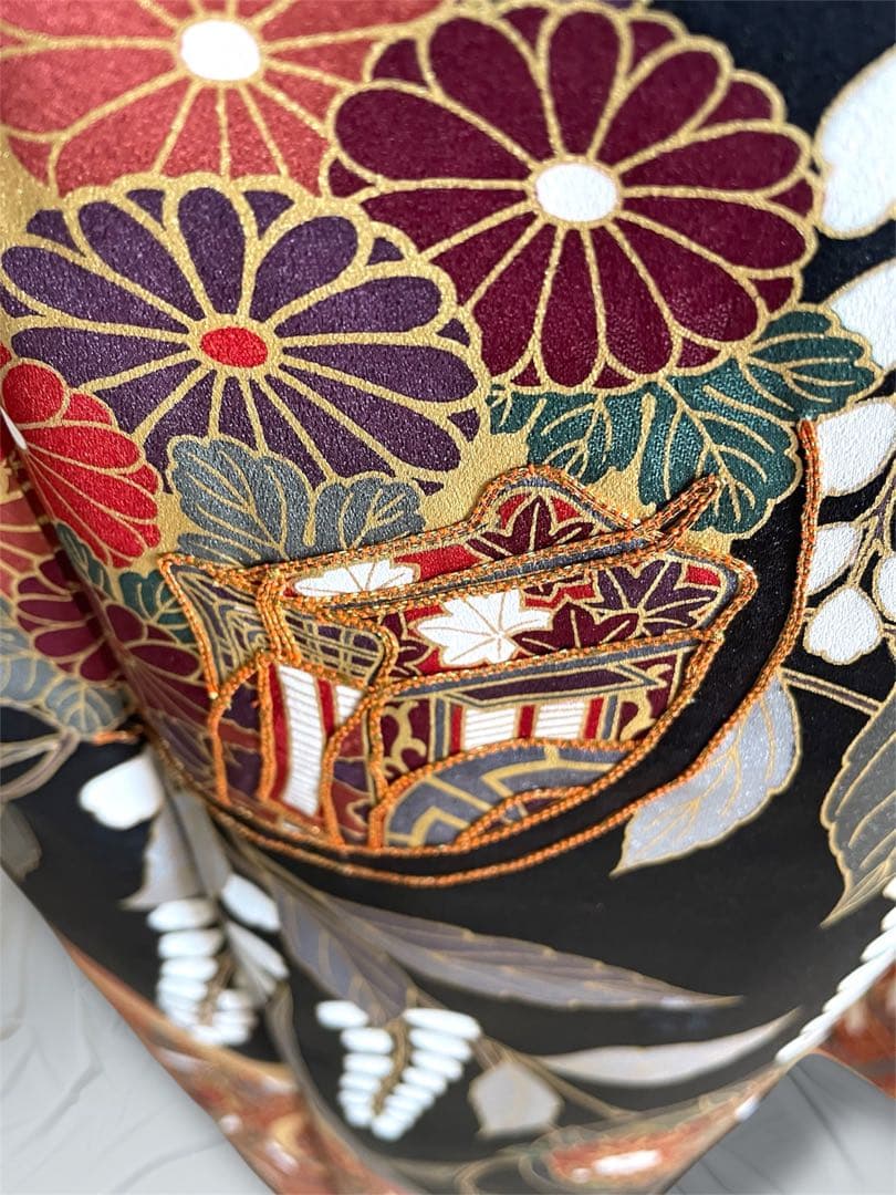 ゆーみん  上代100万円 手描き友禅ファーショール付き 振袖 フルセット