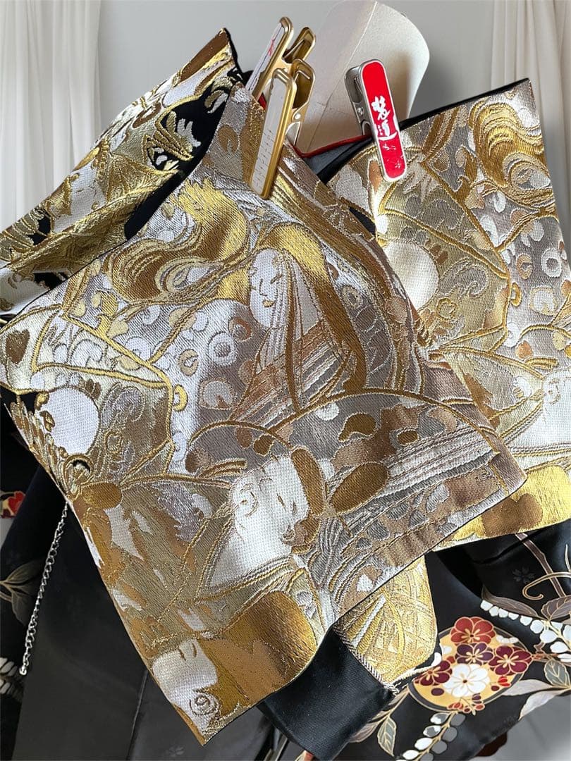 ゆーみん  上代100万円 手描き友禅ファーショール付き 振袖 フルセット