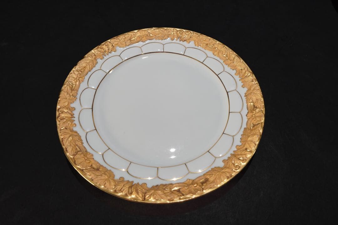 マイセン　グランツゴールド　Xフォーム　プレート　20cm