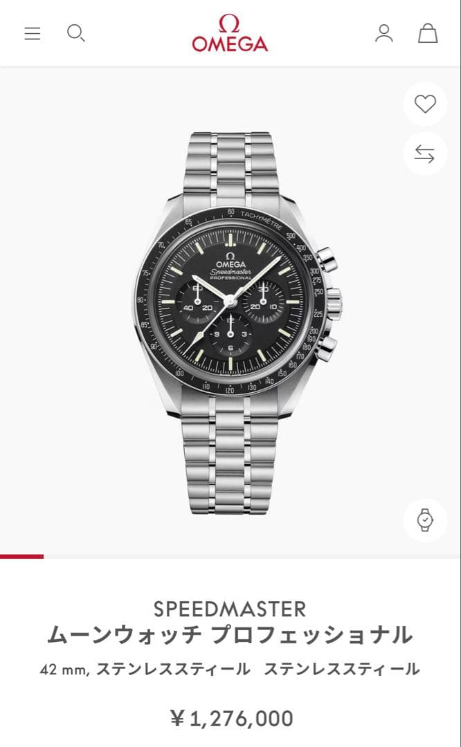 OMEGA Speedmaster PROFESSIONAL シースルー