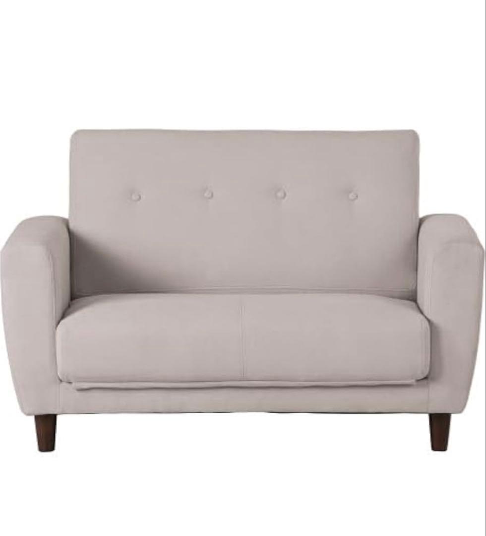 【美品 2/8までの出品】ソファ 2人掛け ライトグレー