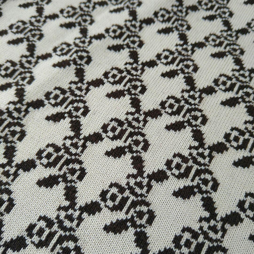 【極美品】 LANVIN ランバンコレクション ジャカードニットコート ベージュ