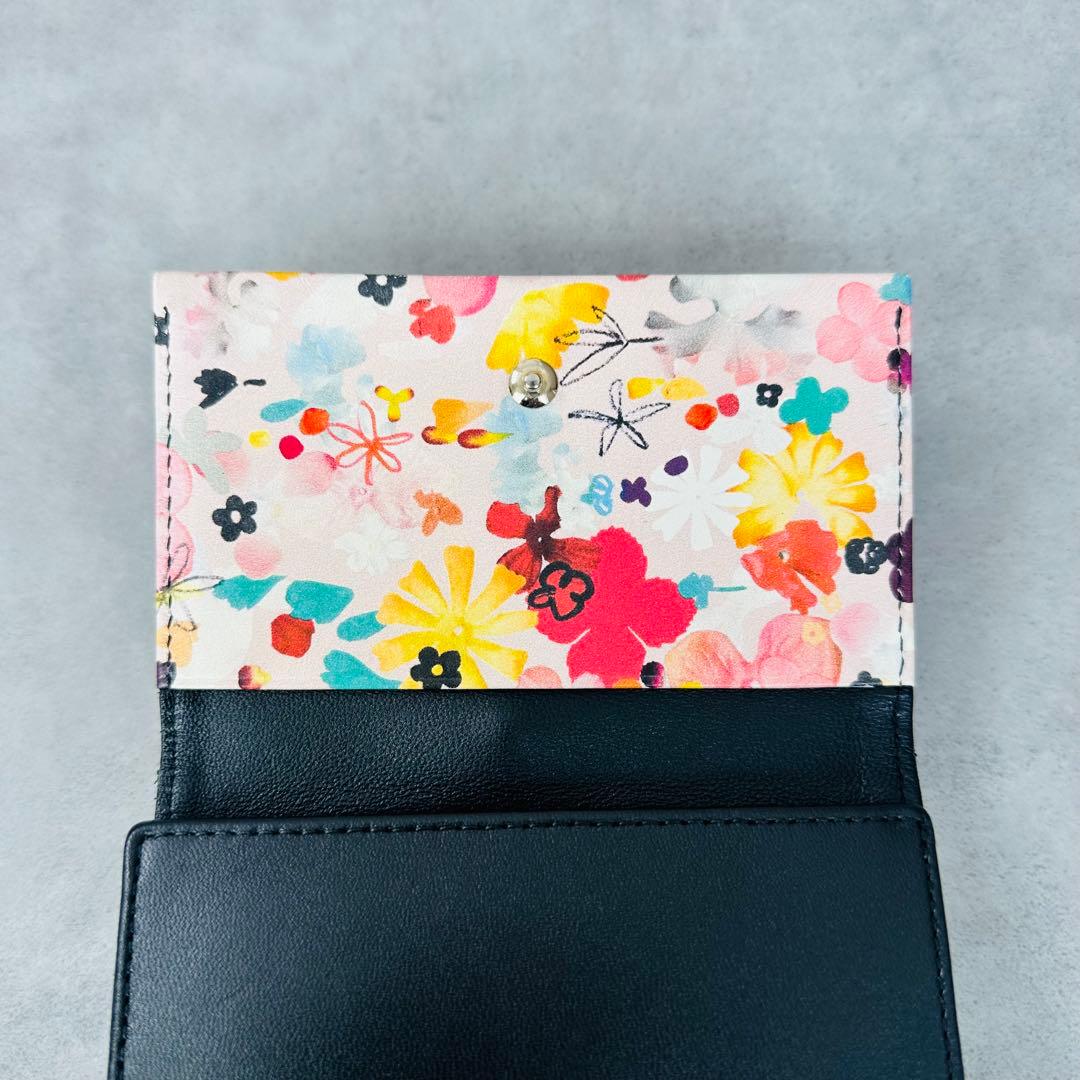 廃盤✨Paul Smith マーガレットプリントトリム がま口 三つ折り財布②