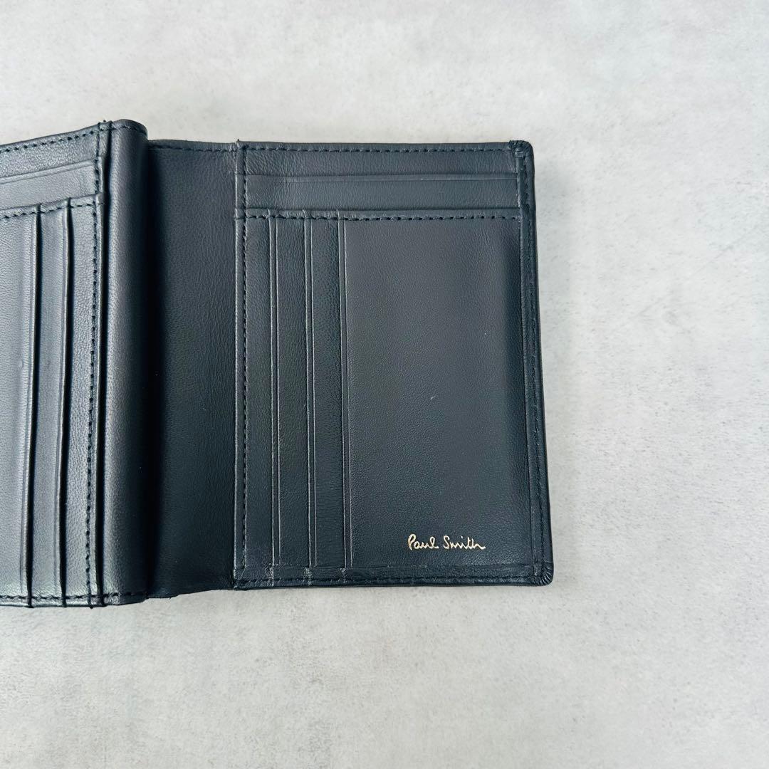 廃盤✨Paul Smith マーガレットプリントトリム がま口 三つ折り財布②