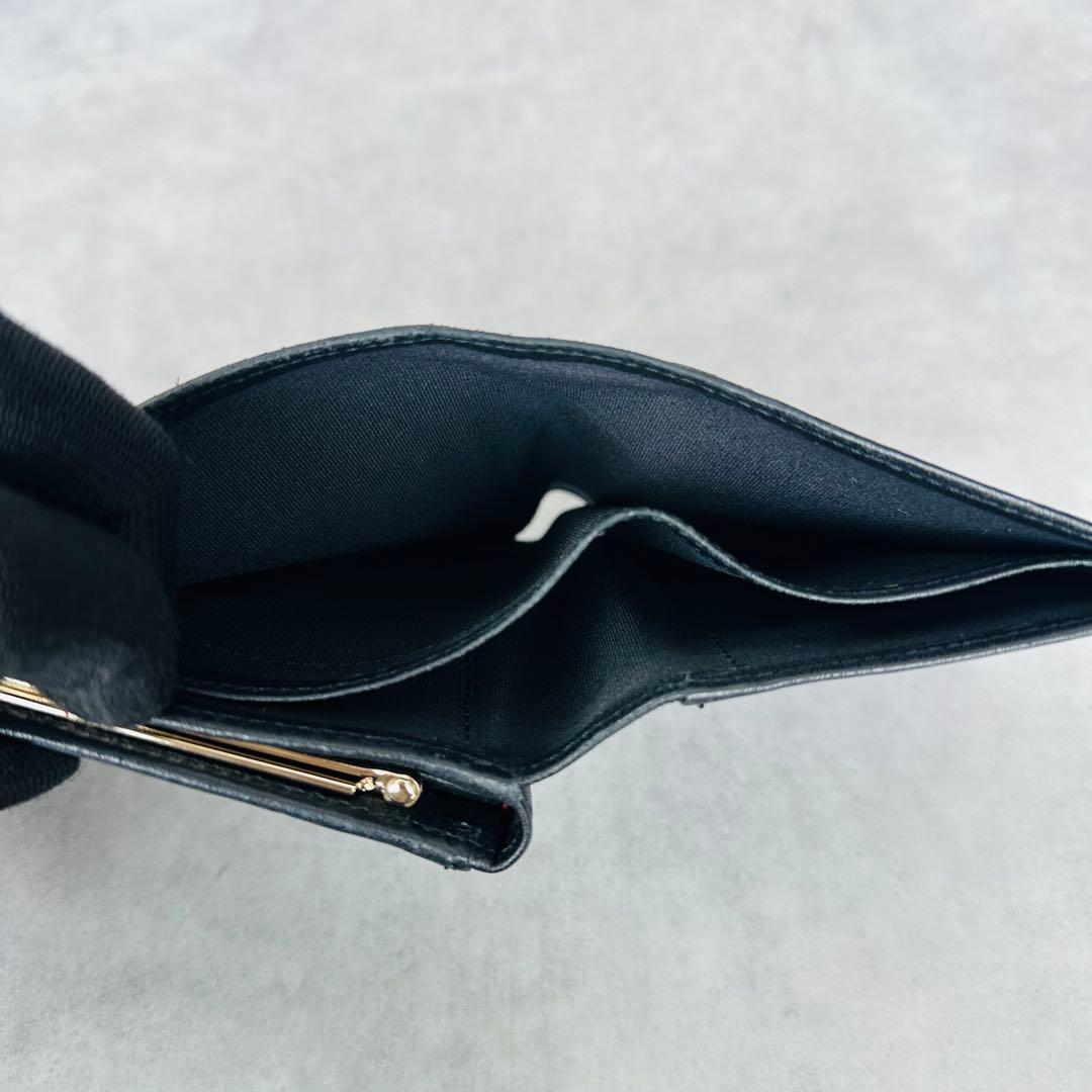 廃盤✨Paul Smith マーガレットプリントトリム がま口 三つ折り財布②