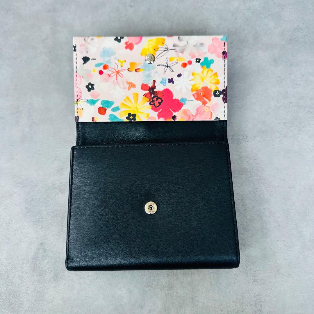 廃盤✨Paul Smith マーガレットプリントトリム がま口 三つ折り財布②