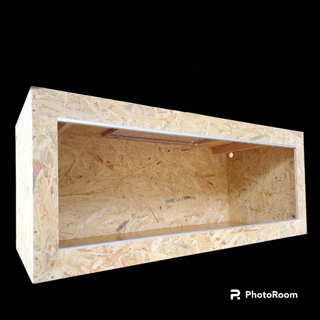 【特注】110×40×50 6面白アルミ複合板貼り　金網② ストッパー