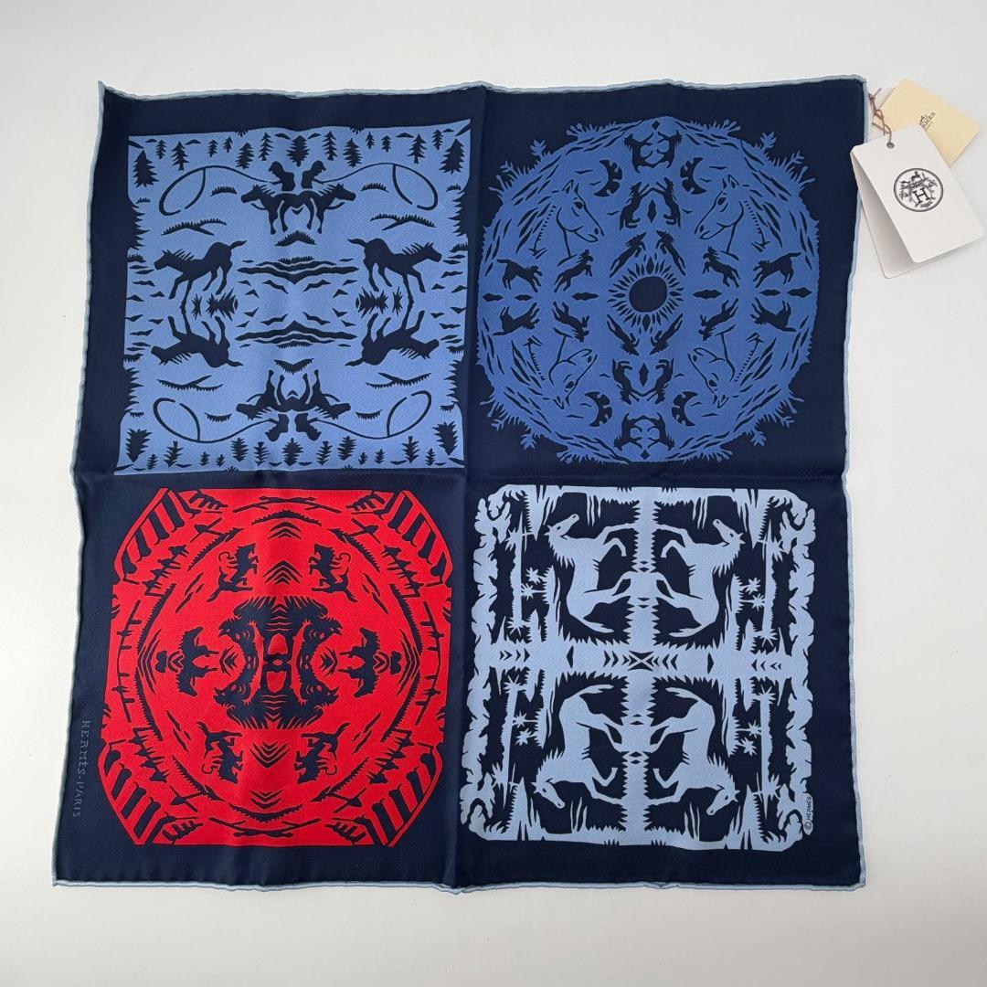 15715✨新品タグ付き✨HERMES カレ40 スカーフ シルク100%