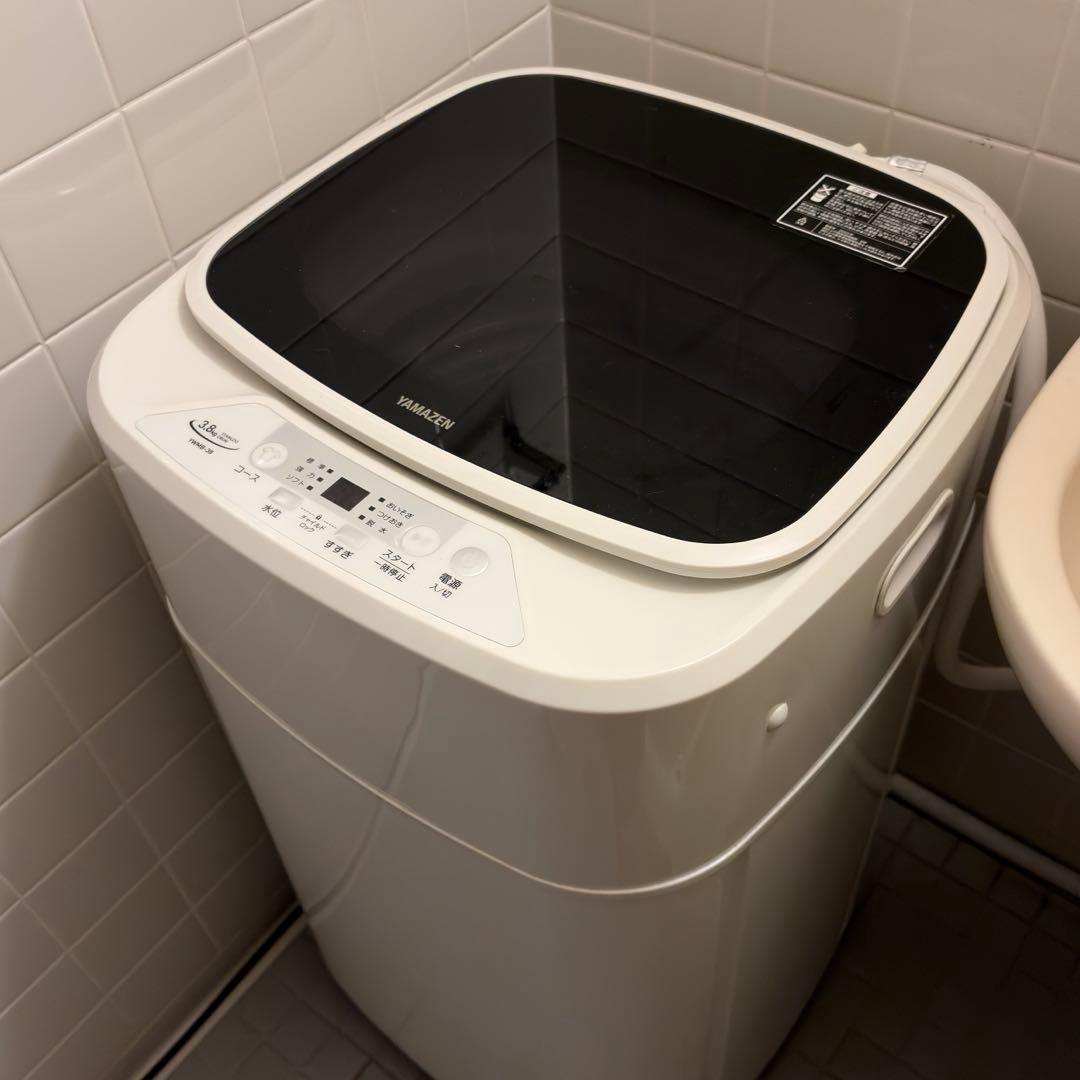 山善 YAMAZEN 3.8kg 洗濯機 2022年製