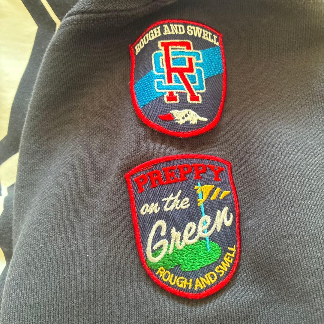 ラフアンドスウェル スウェット 裏毛 ゴルフ パーカー フーディー プリント