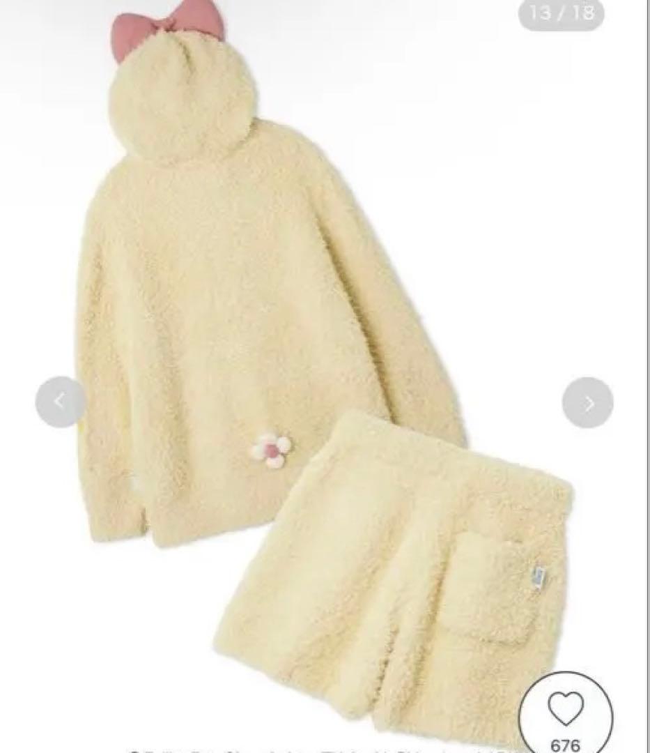 ジェラピケ　【ドラえもん】【レディース】ジェラートパーカ＆ショートパンツ　ドラミ