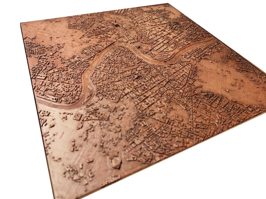 ローマ　立体模型　287mm×287mm