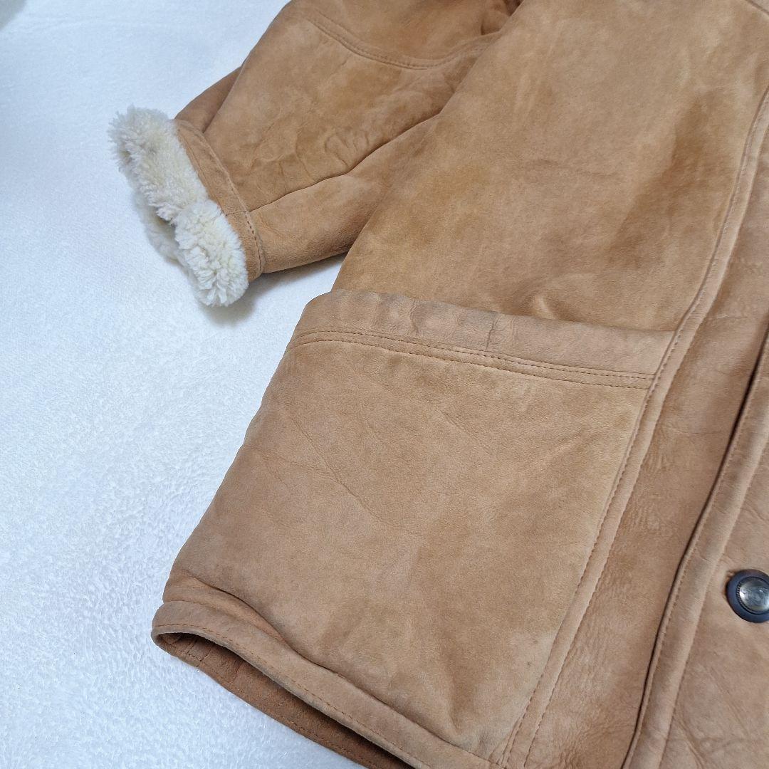 イタリア製✨ムートンコート　リアルレザー　裏ボア　サイズ50