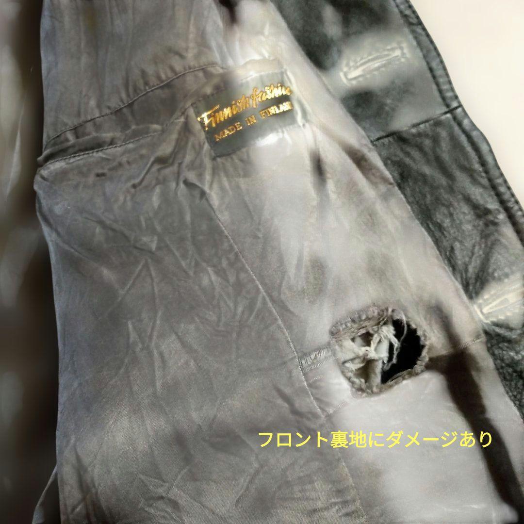 70s Vintage レザーハーフコート レザージャケット カーコート