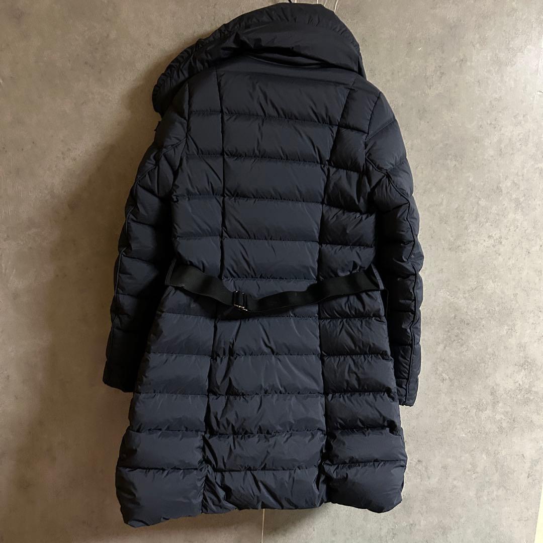 【美品】TATRAS ダウンジャケット ネイビー ベルト 人気 アゴーニャ