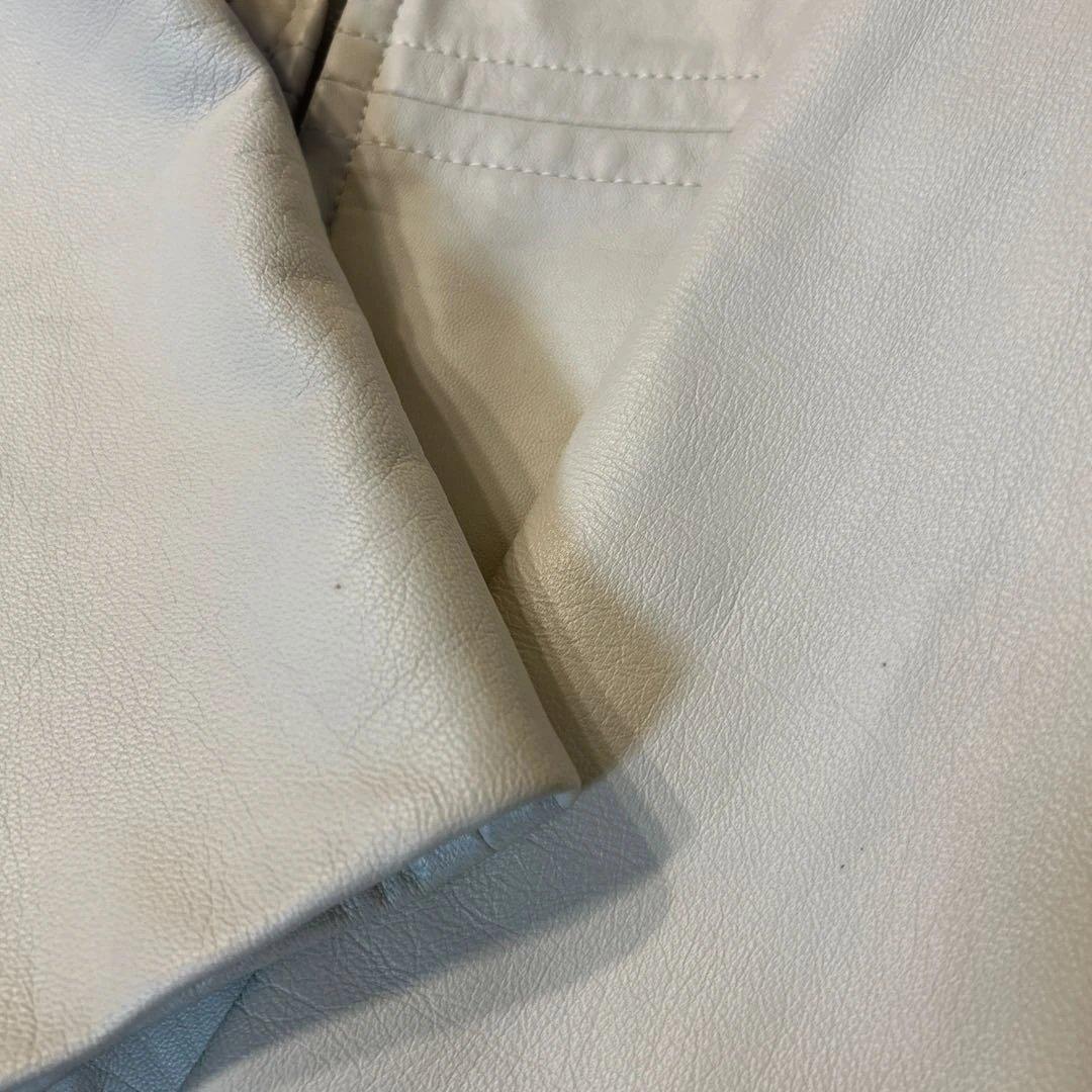 【未使用美品】MaxMara マックスマーラ　レザージャケット　ダブルジップ