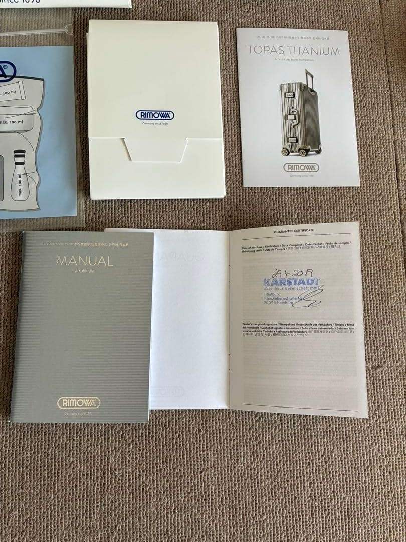 リモワ トパーズ チタニウム キャリー ケース 4輪 RIMOWA 機内持ち込み