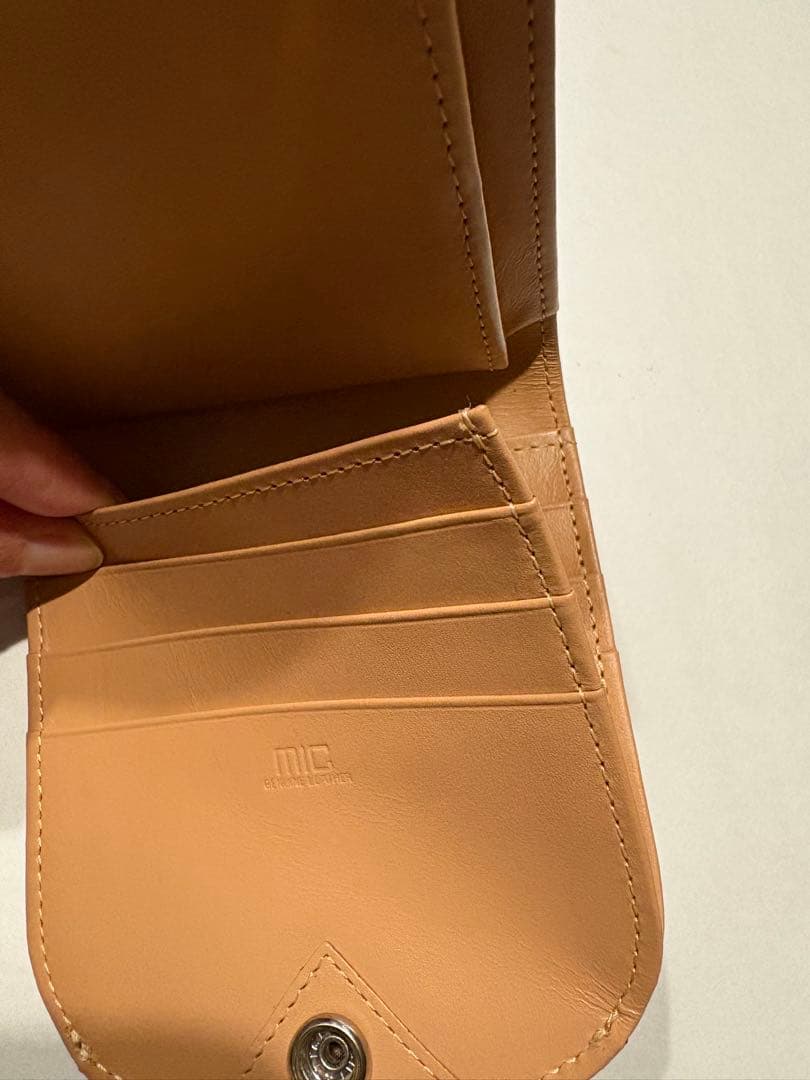 mic ヒップポケット財布　小銭入れ付き　牛革　本革