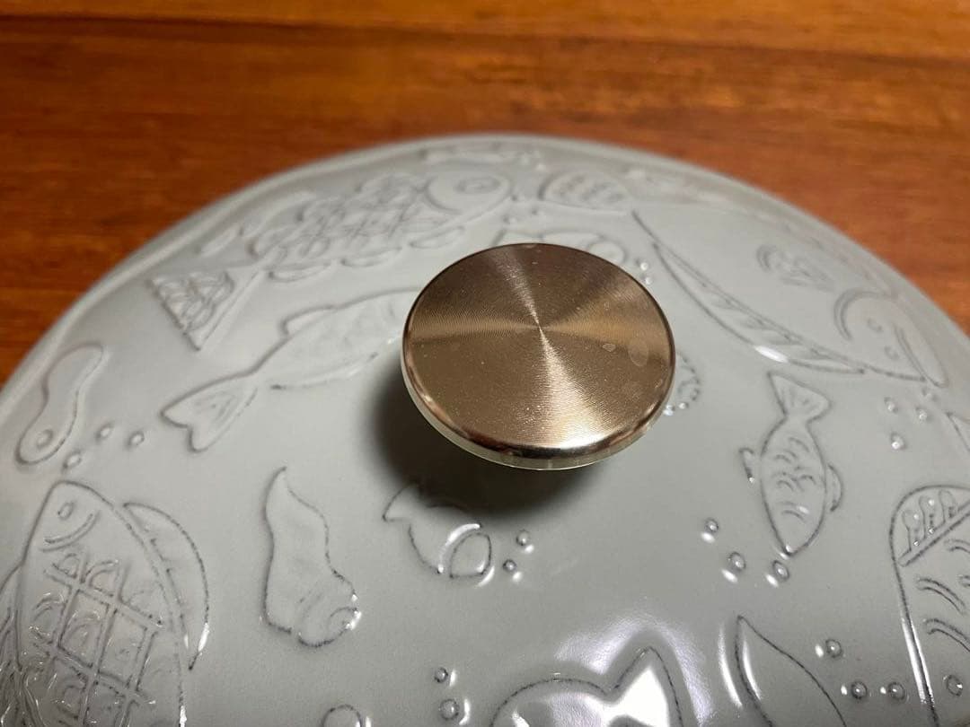 ストウブ　ミナペルホネン　ラウンド オーシャン　ユーカリ 20 cm