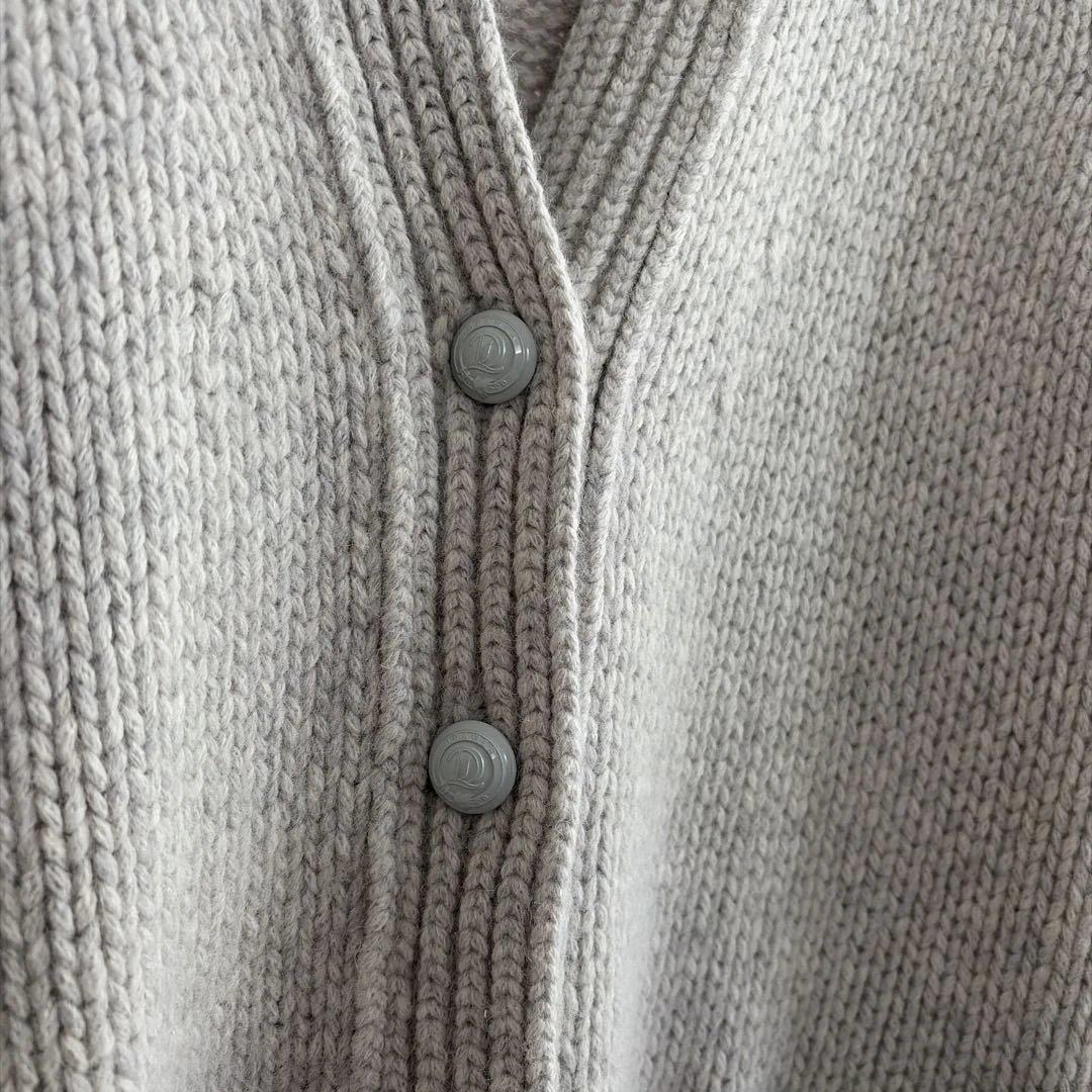 Drawerムートンパッチロングカーディガン