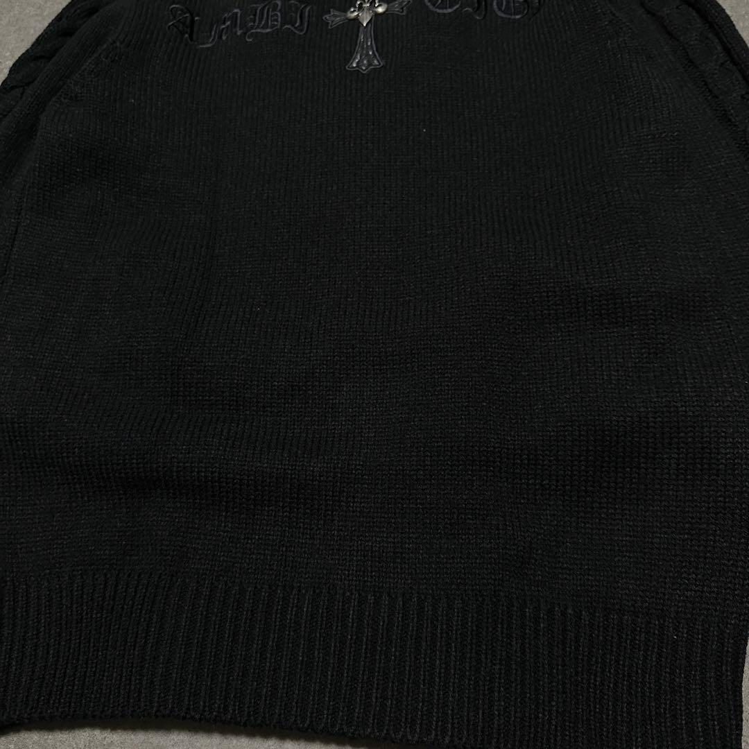 00's Japan Archive クロス 装飾 ニットジャケット 刺繍