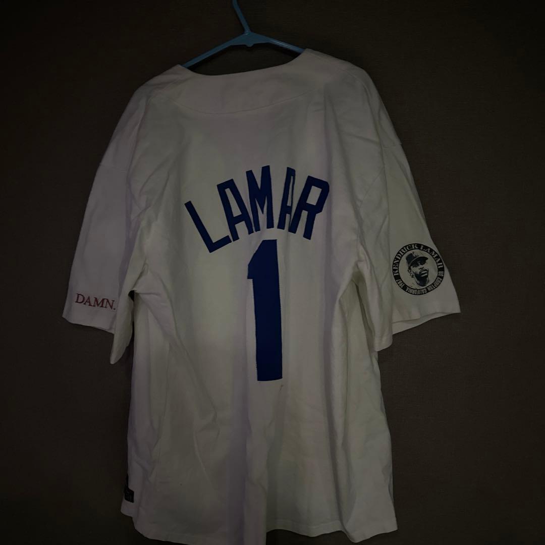 ケンドリックラマー　1番 ユニフォーム 白