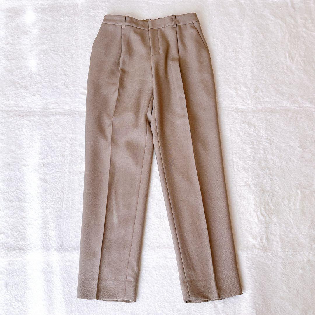 未使用級✨インディヴィ パンツスーツ セットアップ　ベージュ　Mサイズ　洗える