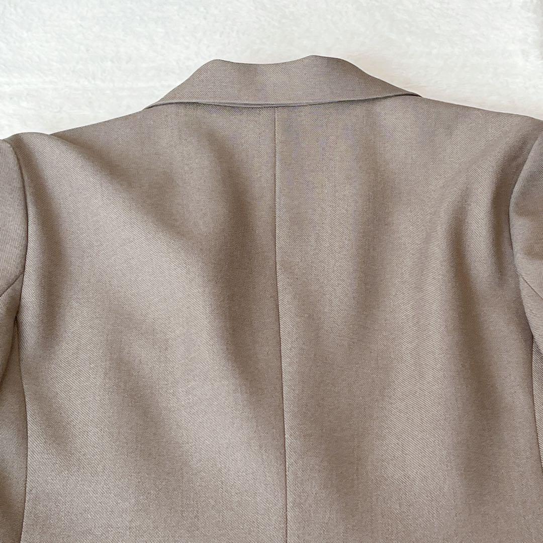 未使用級✨インディヴィ パンツスーツ セットアップ　ベージュ　Mサイズ　洗える