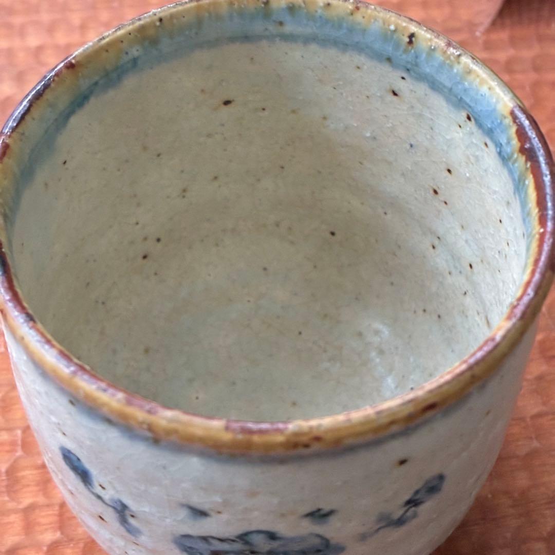 市野吉記さん（コウホ窯）安南手 丼＆湯呑みセット