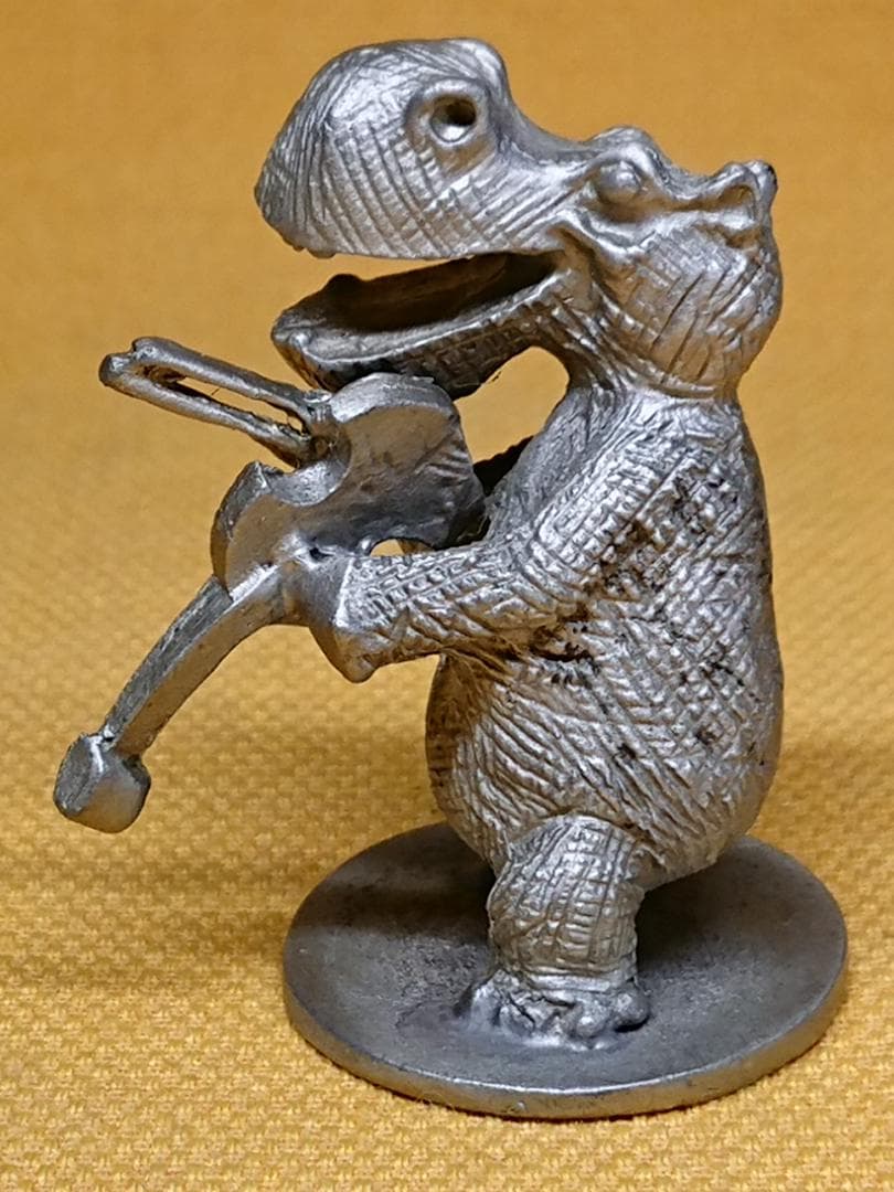 カバ　河馬　金属　彫像　オブジェ　置物　インテリア　工芸品　美術品　A1298