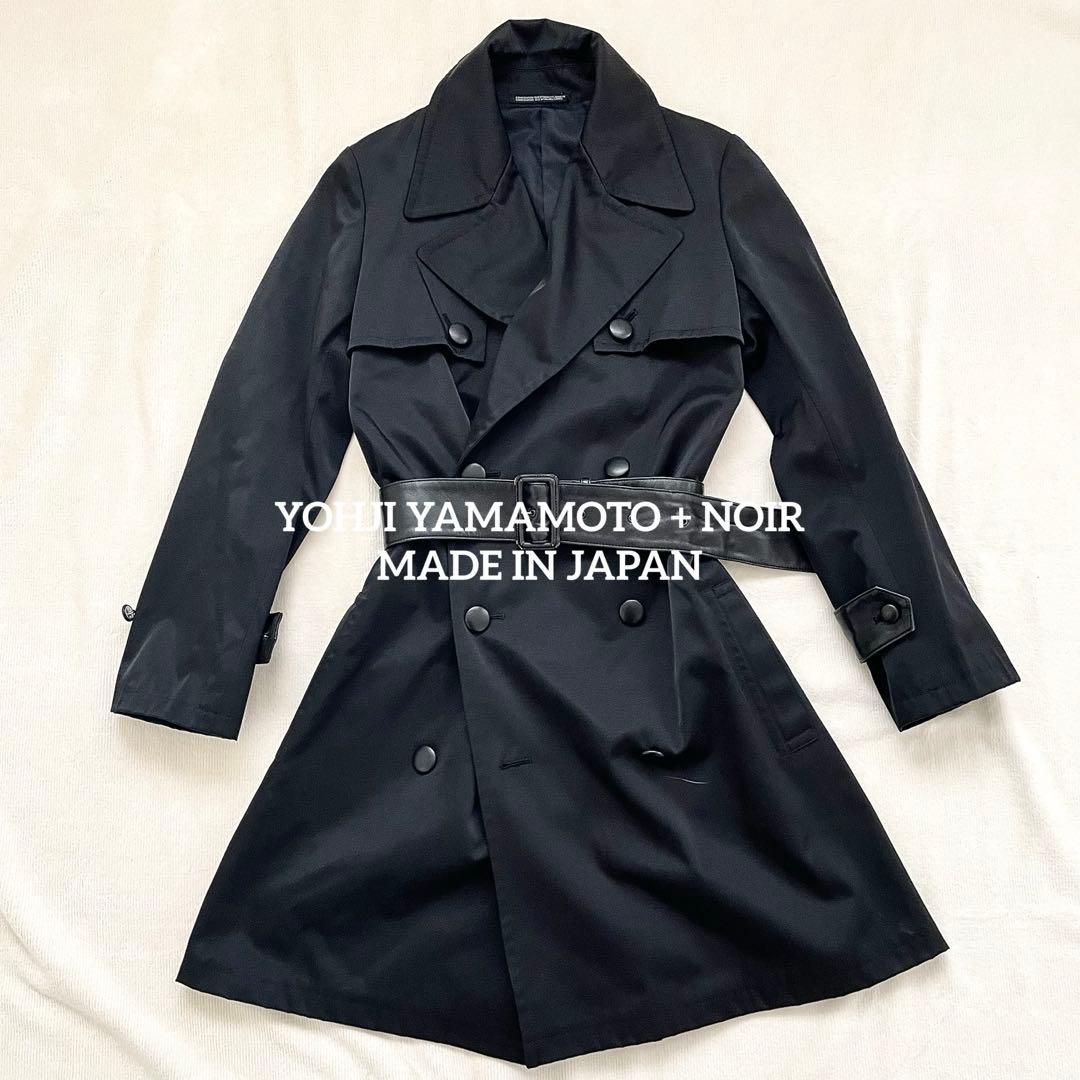 美品 YOHJI YAMAMOTO + NOIR ブラックトレンチコート 2