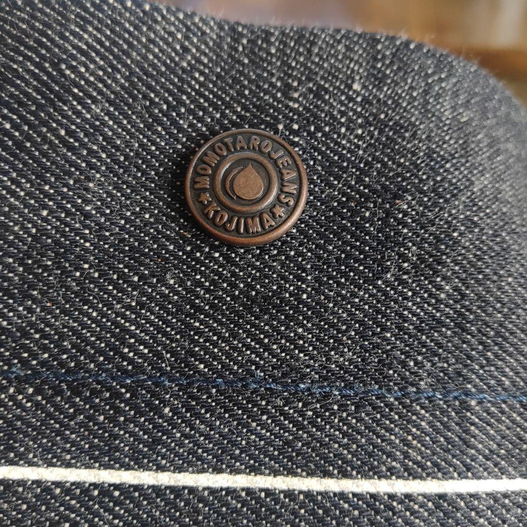 桃太郎ジーンズ　トートバッグ　デニム　牛革