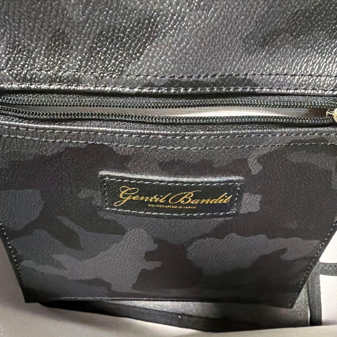 GENTIL bandit ハンドバッグ　ブラックカモ　トートバッグ