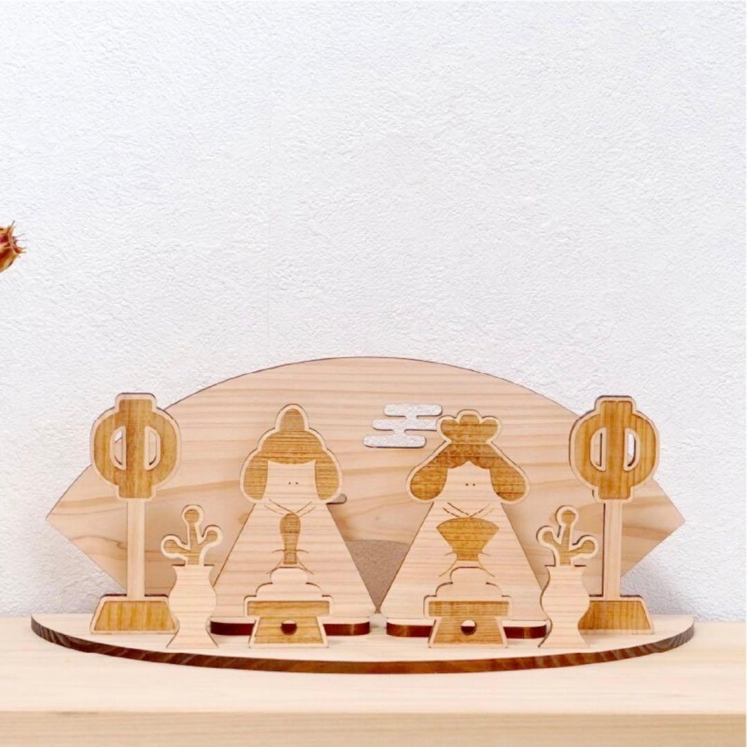 雛人形　木製　お値下げします！