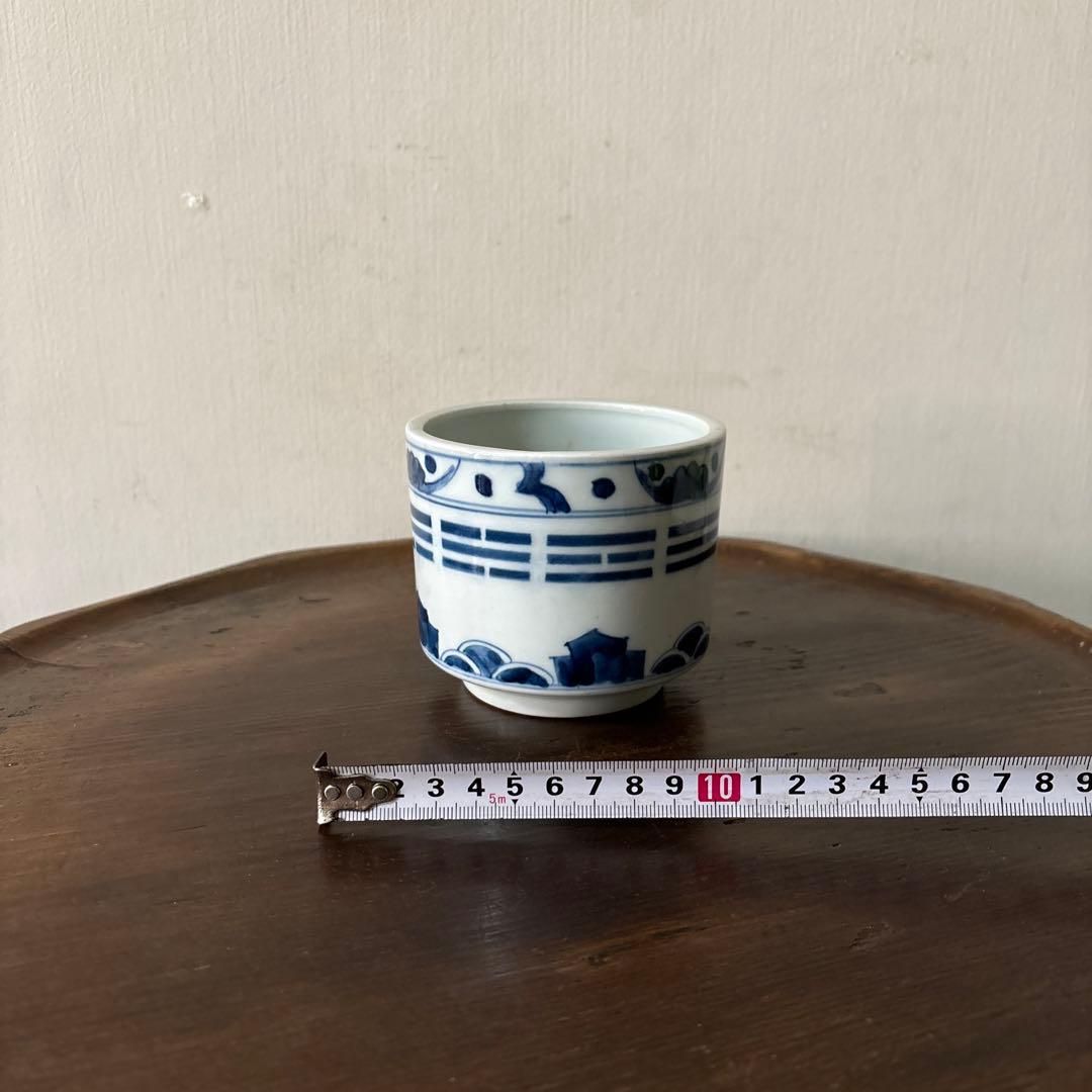 古伊万里染付　火入　江戸時代.明治　骨董品　アンティーク　古道具　白磁　李朝