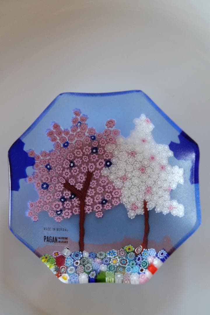 宮田 ミルフィオリ プレート ガラス 検索/藤田喬平/田子美紀/江波冨士子