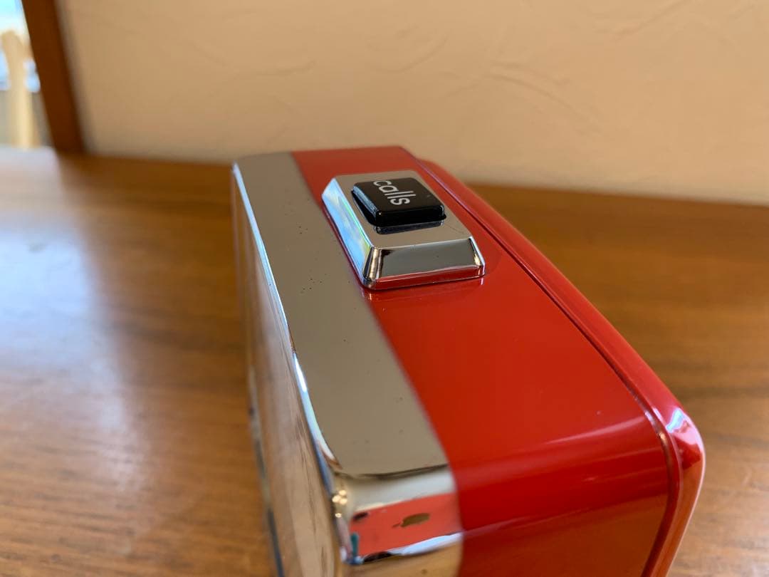 MN0554★SEIKO アラーム置時計 レッド 昭和レトロ