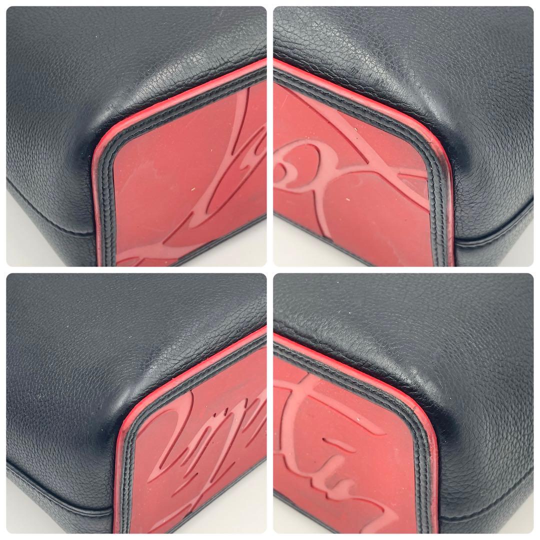 クリスチャン ルブタン カバタ トートバッグ 肩掛け ポーチ付 A4可 ブラック