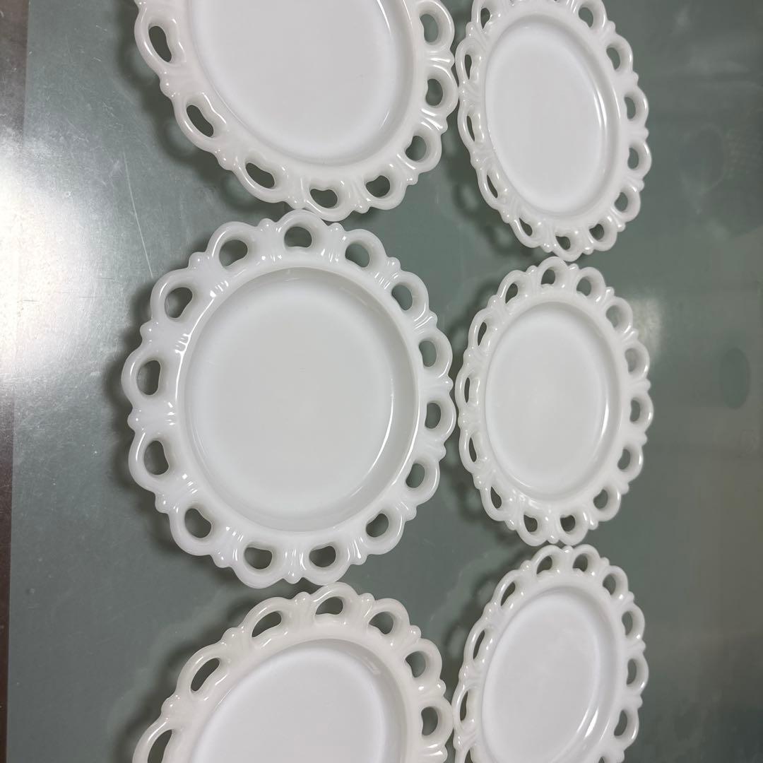 ファイヤーキング LACE EDGEレース状のエッジ皿 6枚セット