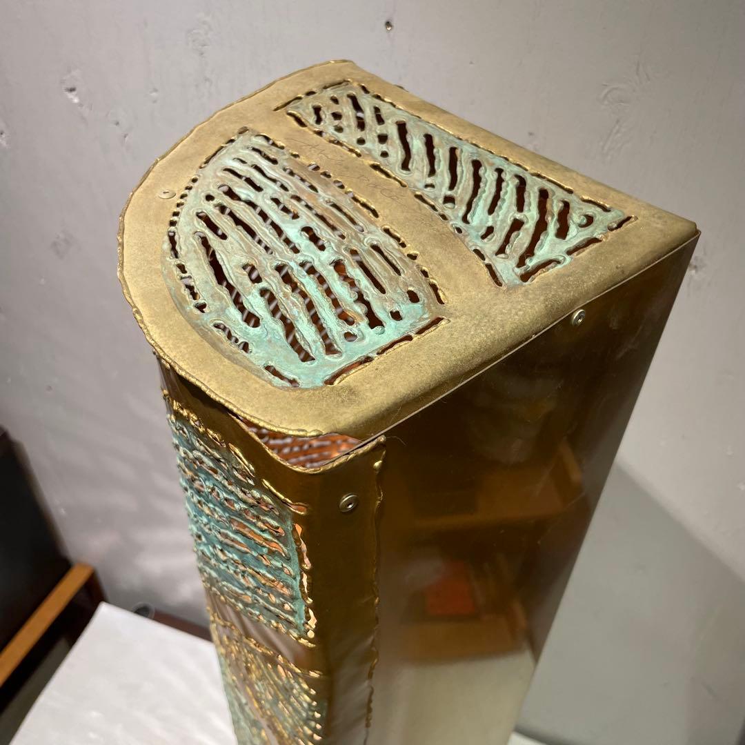 メタルアーティストAkiko Daté 2000 ランプ インテリア 希少