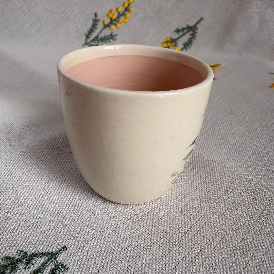 030 スージークーパー　スワンシースプレイ　エッグカップ　ピンク